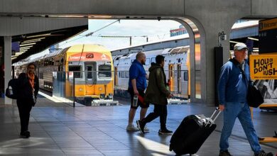 Woman airlifted to hospital after being stabbed in the chest on a crowded Sydney train as alleged knifeman was tasered by police