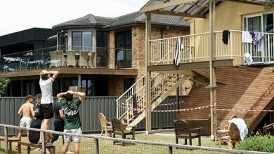 Shocking photos expose the horror of 40 teenagers when the balcony suddenly collapsed during the prom in Vincentia – while four people were rushed to hospital