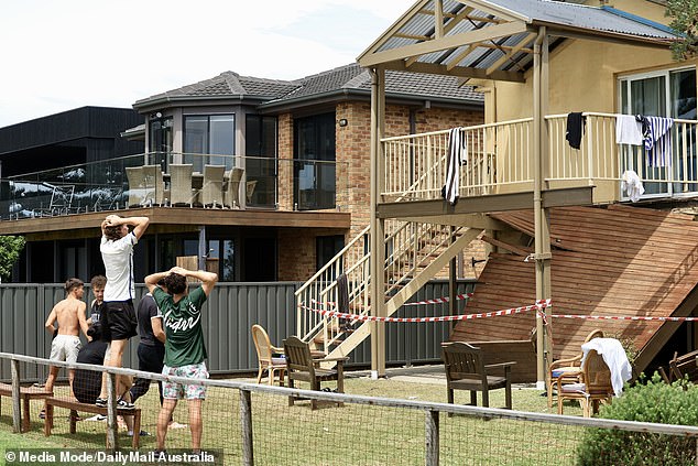 Shocking photos expose the horror of 40 teenagers when the balcony suddenly collapsed during the prom in Vincentia – while four people were rushed to hospital