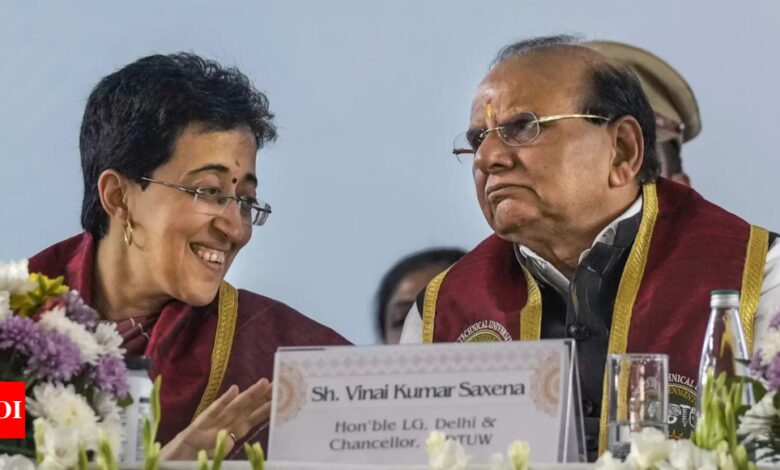 ‘A thousand times better than her predecessor’: Delhi LG Saxena’s surprising praise for CM Atishi | India News – Times of India