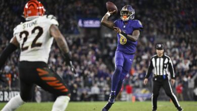 Lamar Jackson’s heroics elevate the Ravens above the Bengals, but the defense must do its part