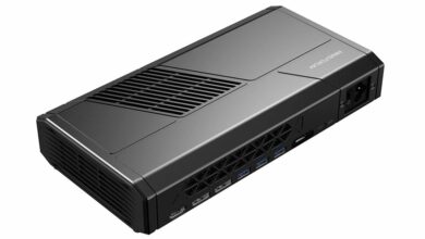 Another AMD eGPU docking station goes on sale, but it doesn’t have USB 4.0, can’t accommodate an M.2 SSD, and requires an OCuLink connector to power the RX 7600M XT chip