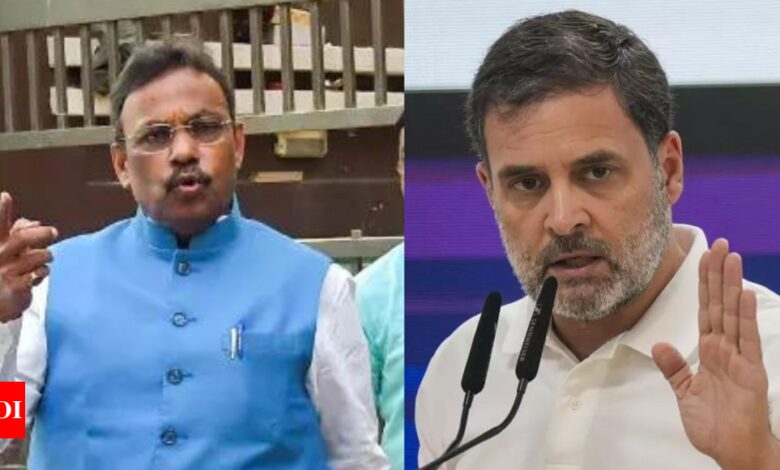 ‘Apologize or face action’: Vinod Tawde sends message to Rahul Gandhi on ‘cash-for-vote’ charge | India News – Times of India