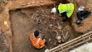 Archaeologists discover 123 bodies in Leicester’s ancient burial vault