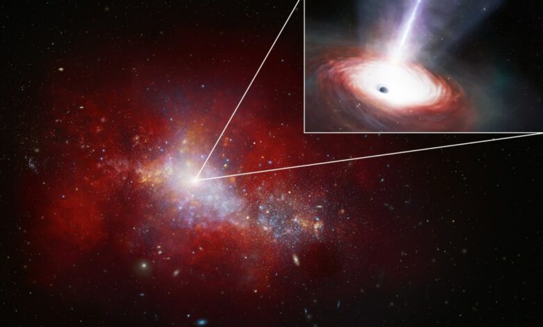 Astronomers discover that a black hole devours matter at incredible speeds!