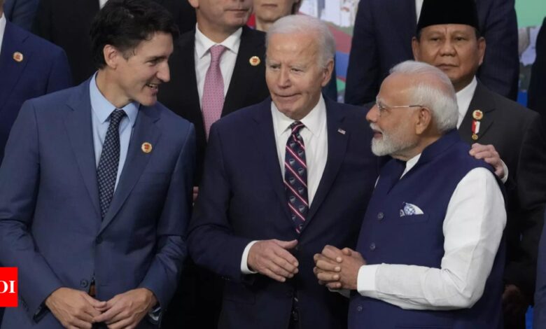 At the G20 summit, Prime Minister Modi and Justin Trudeau are in the same frame; see photo | India News – Times of India