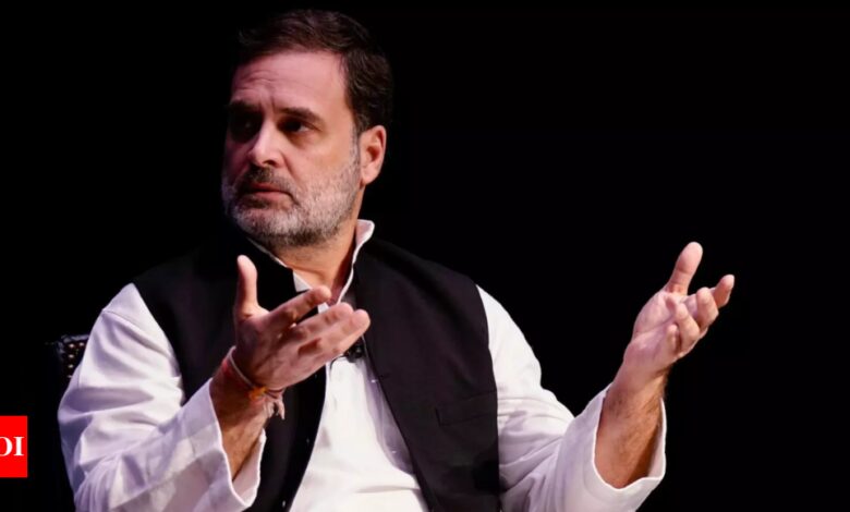 BJP, RSS erode core values ​​of statute: Rahul Gandhi | India News – Times of India