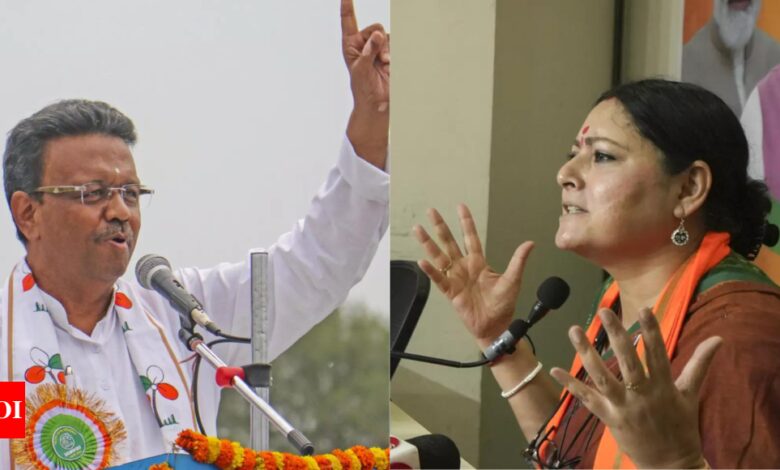 BJP vs TMC face-off: Firhad Hakim asks Agnimitra Paul to switch parties; BJP leader fires back | India News – Times of India