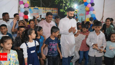 Basti BBQ 5.0: Arjun Meghe brings joy and community spirit to the underprivileged of Worli on Children’s Day | India News – Times of India