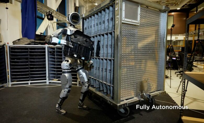 Boston Dynamics puts the electric Atlas robot to work in new videos