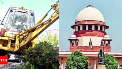 Bulldozer justice: Executive cannot become judge, demolish suspect’s house, says SC | India News – Times of India