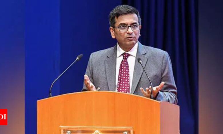 CJI Chandrachud criticizes former judge Krishna Iyer’s ‘rigid economic theory’ on private property | India News – Times of India