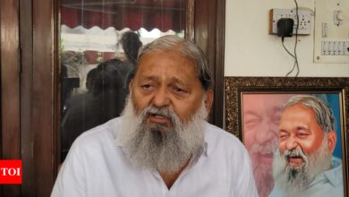 Chandigarh can be part of Punjab only if the Hindi-speaking areas besides SYL water are given to Haryana: Anil Vij | India News – Times of India