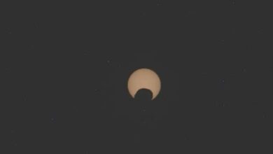 Check out the latest solar eclipse photo from the Perseverance rover!