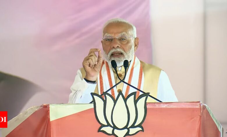 ‘Congress is now a parasitic party surviving on crutches’: PM Modi slams Congress at Nashik rally ahead of Maharashtra polls | India News – Times of India