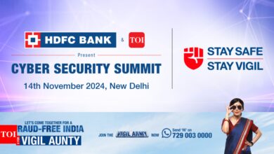 Cyber ​​Security Summit: Times of India and HDFC Bank join forces to educate India on internet security | India News – Times of India