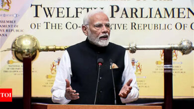 ‘Democracy first, humanity first’: what Prime Minister Modi said in the Guyanese Parliament | India News – Times of India