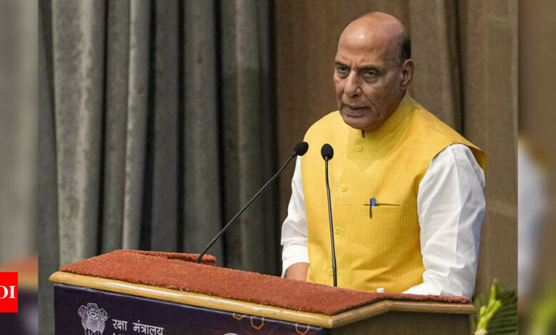 Eye on China, Rajnath Singh calls for talks to resolve global disputes | India News – Times of India