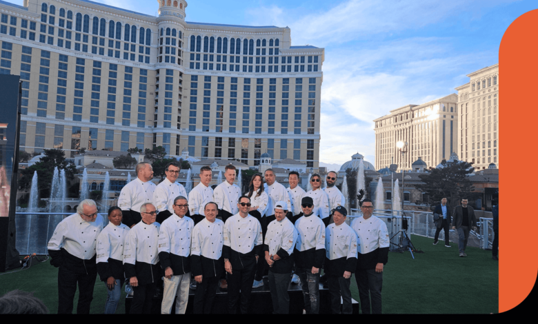 At the Bellagio, a gathering of chefs (and Mark Wahlberg) highlights the spectacle of F1