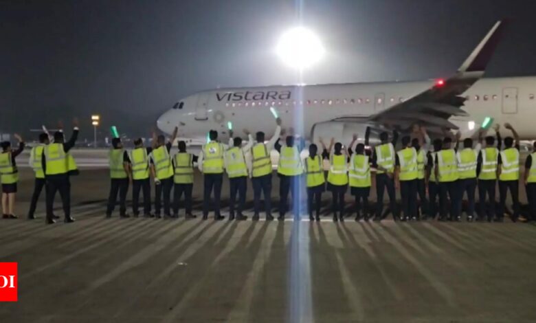 First flight after Air India-Vistara merger takes off from Doha to Mumbai | India News – Times of India