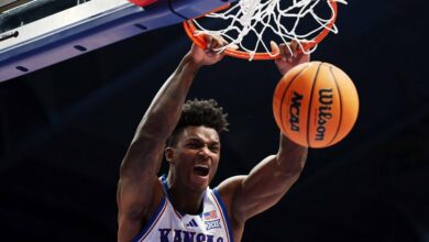 Top-ranked Kansas holds off UNC thanks to depth and shooting – or at least the threat of it