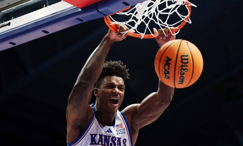 Top-ranked Kansas holds off UNC thanks to depth and shooting – or at least the threat of it