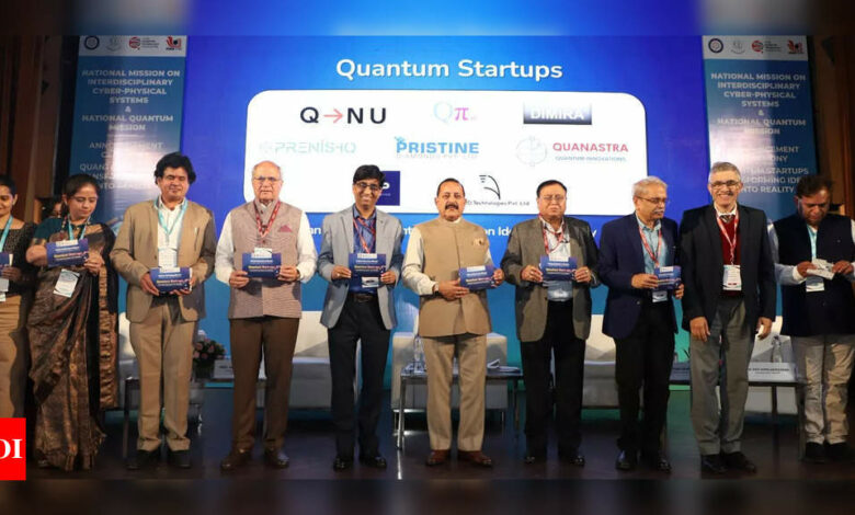 Government selects 8 startups for support in the context of quantum, cyber-physical system missions | India News – Times of India