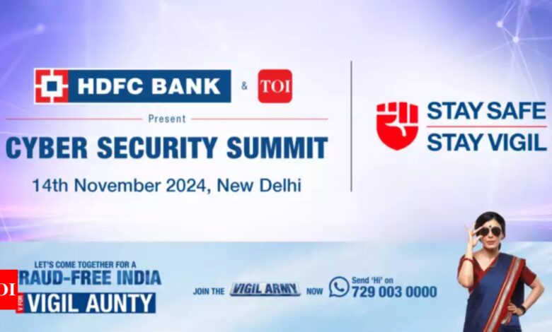 HDFC Bank and Times Of India present ‘Cyber ​​Security Summit’ to prevent cyber fraud in financial sector – Times of India