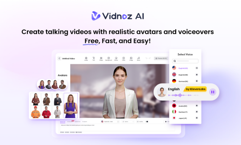 How to create impactful videos with AI-powered avatars and voiceovers from Vidnoz AI