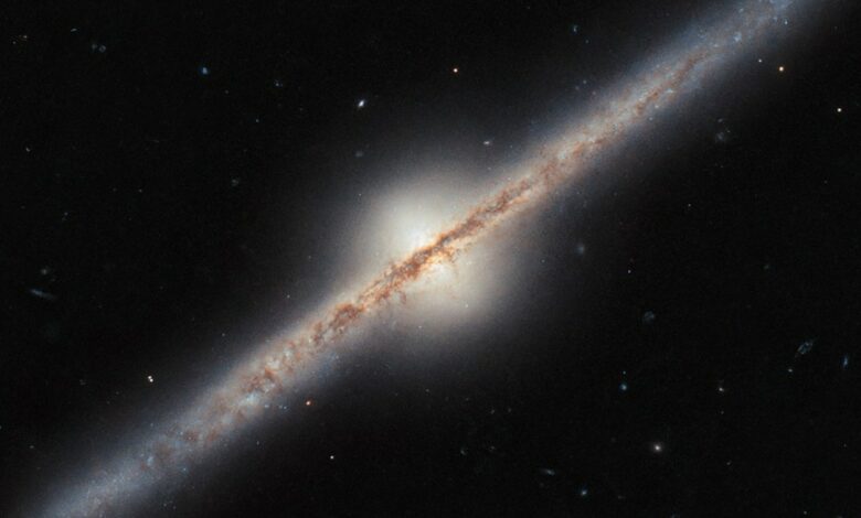 Hubble Space Telescope captures rare frontal view of a spiral galaxy