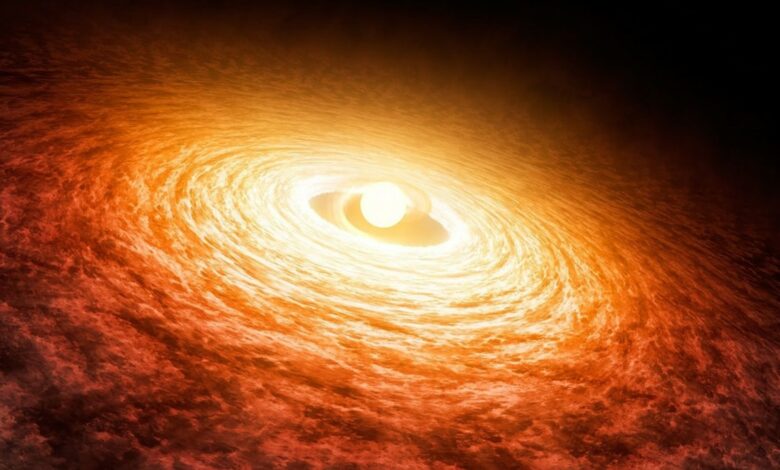 Hubble telescope unexpectedly finds hot accretion disk in FU Orionis