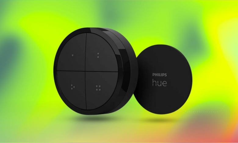 I control my Philips Hue Lights bulbs with this little device, and it’s not my phone