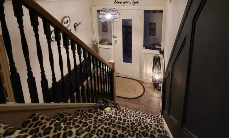 I gave my dated hallway and stairs a makeover with freebies and sale purchases from Argos