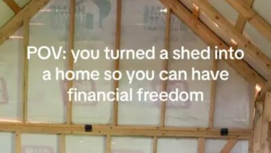 I got tired of paying the rent so I made a shed in my house – my bills are £240 a month