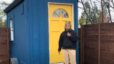 I got tired of paying the rent, so I moved into a shed at the bottom of my garden