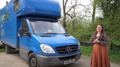 I live in a box truck that I turned into a house for £500 – the rents were insane