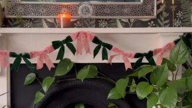 I made a Christmas garland for my house with a £3 purchase from B&M – it takes seconds