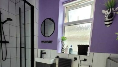 I transformed my dated, beige bathroom with purchases from B&M and Matalan