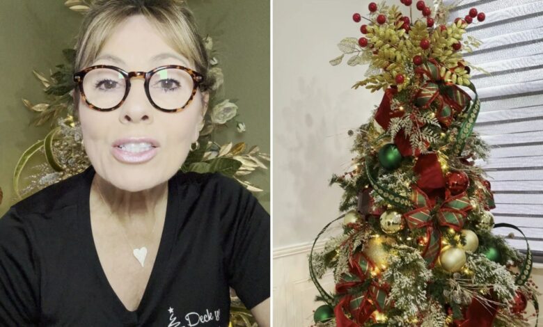 I’m a decor professional, my Christmas tree decorating tips speed up the decorating process