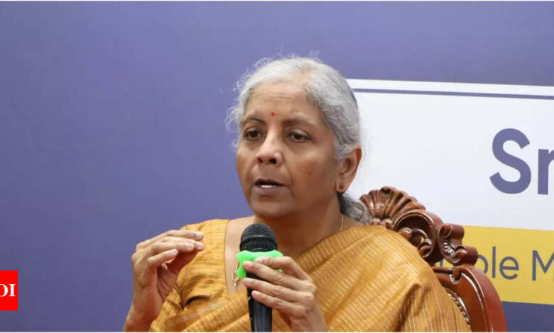 In response to a question about patriarchy, Sitharaman cites the example of Indira Gandhi | India News – Times of India