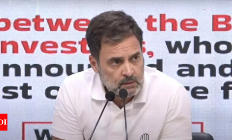 ‘India continues to use more cash today than it did eight years ago’: Rahul Gandhi on demonetisation anniversary | India News – Times of India