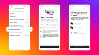 Instagram lets users start their recommendations from scratch