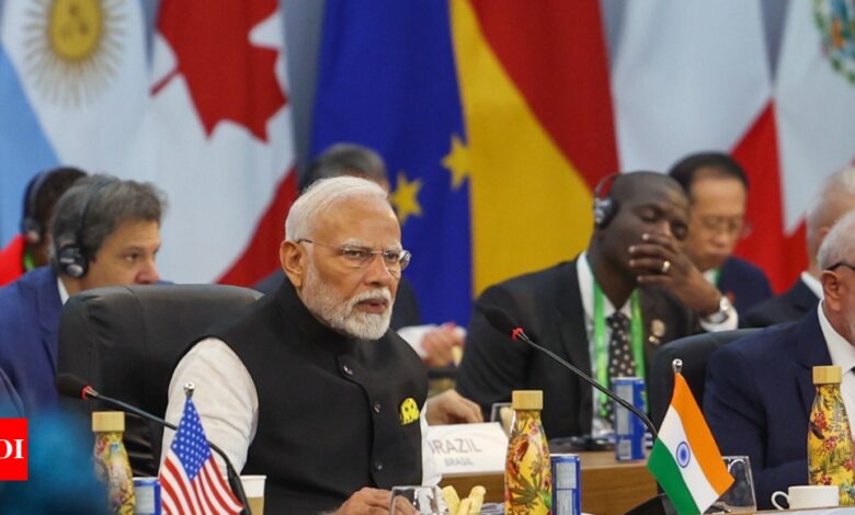 ‘Keep in mind the challenges and priorities of the Global South’: PM Modi calls for a global alliance to tackle poverty at the G20 | India News – Times of India