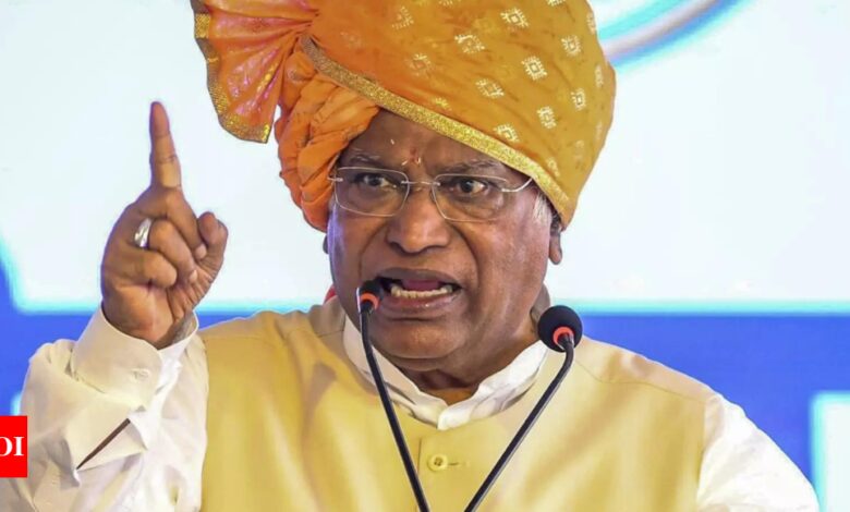 Kharge urges Maharashtra voters to reject leaders who took bribes to switch allegiance | India News – Times of India