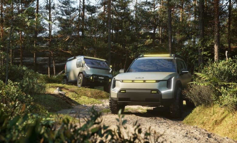 Kia shows off new off-road EV concepts and they look like the perfect escape rides from the apocalypse