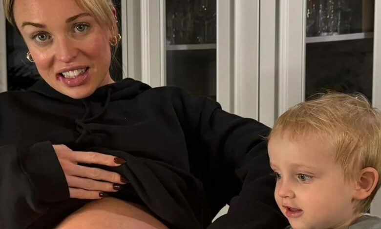 Moms swear by £1.50 purchase to prevent stretch marks – as Jorgie Porter jokes with son