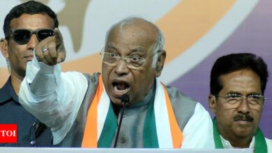 ‘Most dangerous politically’: Mallikarjun Kharge compares BJP-RSS to ‘poison’; BJP strikes back | India News – Times of India