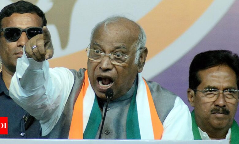 ‘Most dangerous politically’: Mallikarjun Kharge compares BJP-RSS to ‘poison’; BJP strikes back | India News – Times of India