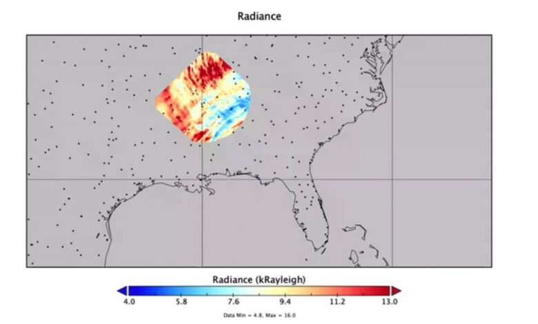 NASA captures gravity waves from Hurricane Helene in Florida