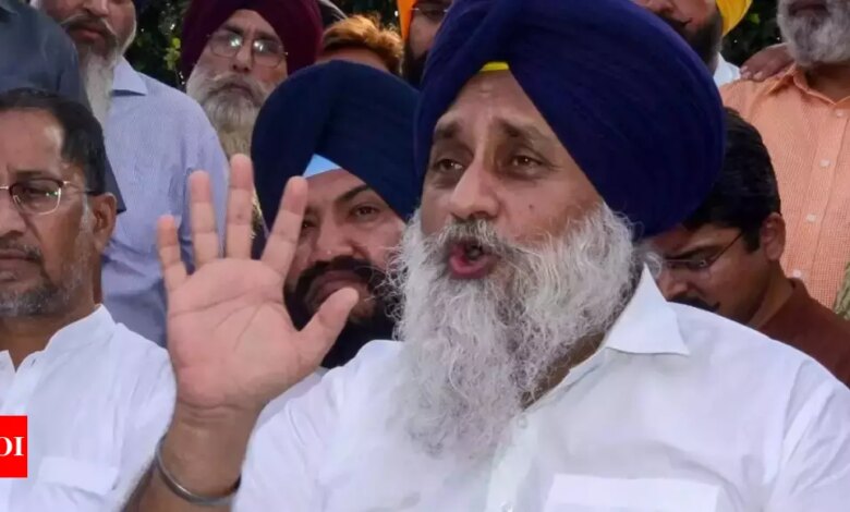 No Badal at the helm of SAD for the first time in more than 30 years as Sukhbir Singh Badal quits | India News – Times of India